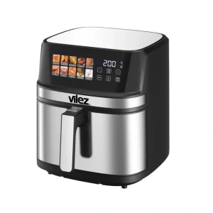 سرخ‌کن بدون روغن ویلز مدل VL-5066 ظرفیت 8 لیتر با توان 2200 وات، پنل لمسی دیجیتال و فناوری گردش هوای 360 درجه.
